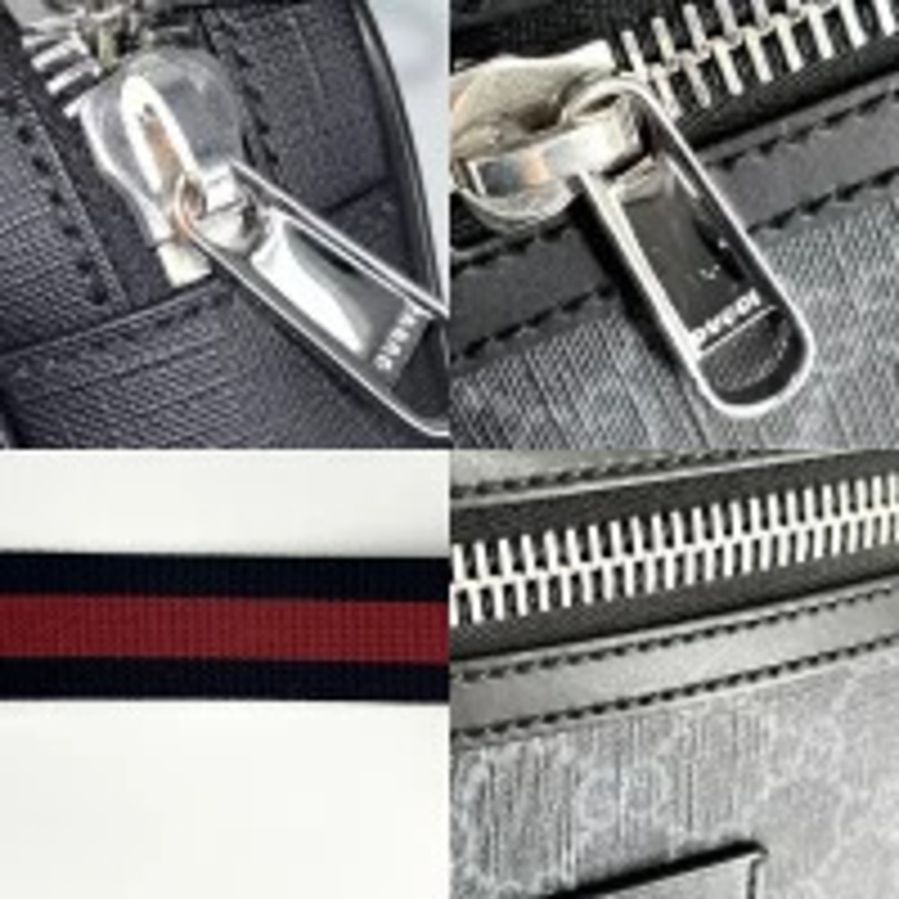 Gucci Belt Bag Crossbody Web Stripe GG Waist Bum Black Body Belt Supreme - Picture 6 of 7